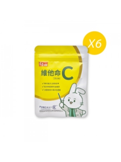 【常春樂活】維他命C膠囊 x6包 (30粒/包)
