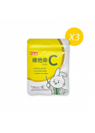 【常春樂活】維他命C膠囊 x3包 (30粒/包)